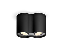 Philips Hue White Ambiance, faretto LED a 2 luci, nero Philips Hue