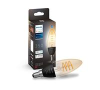 Philips Hue White Ambiance Filament, Lampadina Smart, E14, 4.6W