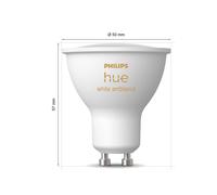 Philips Hue Lampadine LED smart GU10 White Ambiance 3x4.2W 2200-6500K 3pz