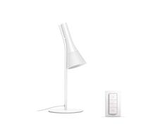 Philips Hue White Ambiance Lampada da Tavolo LED Smart Explore, Luce Bianca da Calda a Fredda, Dimmerabile, Bianco, Telecomando Dimmer Switch Incluso