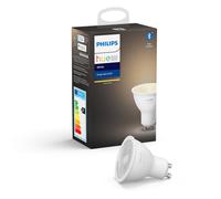Philips Hue Faretto Smart GU10, Luce Bianca Soffusa (2 pezzi), 400lm, Compatibile con Bluetooth, controllo vocale con Alexa, Apple Home e Google Assistant