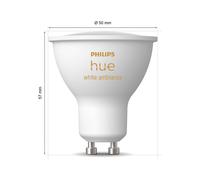 Philips Hue White Ambiance LED a riflettore GU10 4,2 W Philips Hue