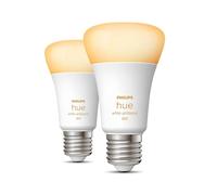 Philips Hue White Ambiance Lampadina LED Smart, Bluetooh, Attacco E27, 6W, Dimmerabili, Luce Bianca da Calda a Fredda, Bianco, confezione da 2