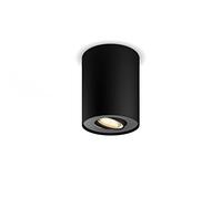 Philips Hue White Ambiance Pillar Faretto Smart Singolo GU10 Incluso, con Bluetooth, 50W, Nero