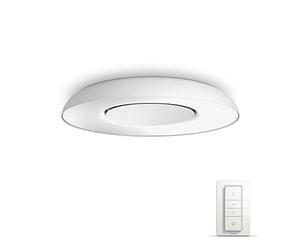 Philips Hue White Ambiance Plafoniera Smart Still, Luce Bianca da Calda a Fredda, Led Integrato, 32W, Bianco, Telecomando Dimmer Switch Incluso