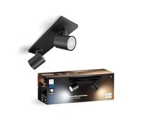 Philips Hue White Ambiance Runner - 2 faretti da 5 W, GU10, dimmerabili, tutte le tonalità di bianco, controllabili tramite app, compatibile con Amazon Alexa (Echo, Echo Dot)