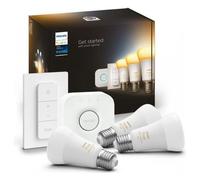 PHILIPS Hue White Ambiance Starter kit lampadina LED collegata - E27 x3 e telecomando Hue - Nouvo