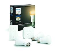 PHILIPS Hue White Ambiance Starter Set 3xE27 LED Lampada BT +Bridge +Dimmschalter