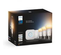 Philips Hue White ambiance Starter Kit Bridge + 3 Lampadine Smart E27 75W + Dimmer Switch