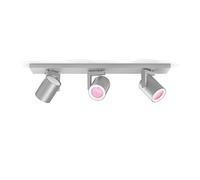 PHILIPS Hue White And Color Ambiance Argenta Faretto Smart, 3 Punti Luce, Gu10, 3 x 5.7 W, Alluminio, 1 Unità, Confezione da 1