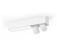 Philips Hue White and Color Ambiance Centris, Plafoniera Smart LED integrato, 2 Faretti orientabili, Bluetooh, Bianca