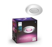 Philips Hue White and Color Ambiance, Faretto LED da Incasso Smart Xamento, per Bagno (IP44), Luce Bianca o Colorata, Attacco GU10, 5.7W, Bluetooth, Dimmerabile, Cromato