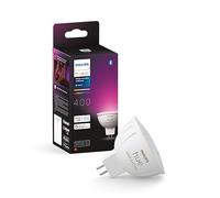 Philips Hue Lampadine smart - Lampadina LED intelligente GU5.3, MR16, 6,3 W, dimmerabile, luce bianca e colorata 929003575301