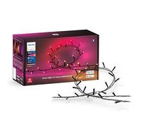 Philips Hue Illuminazione smart - Stringa di luci Smart LED, 14 W, lunghezza 20 m, dimmerabile, luce bianca e colorata, nero 929003674402