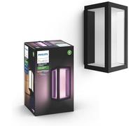Philips Hue White and Color Ambiance Impress, Lampada da Parete Smart da Esterno, 16 Milioni di Colori, Nero
