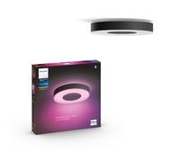 Philips Hue White and Color Ambiance Infuse, Plafoniera Smart, Grande, Bluetooth, 52.5 W, o tramite app, Nera