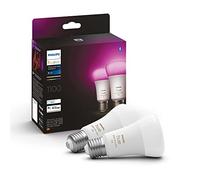 Philips Hue White and Color Ambiance Lampadina Smart Led, Bluetooth, Dimmerabili, E27, 9 W, confezione da 2