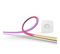 Philips Hue White and Color Ambiance Lightstrip Gradient per PC 24 -27" Confezione da 3 strisce Starter kit + Hue Bridge