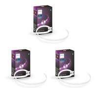Philips Hue White and Color Ambiance Lightstrip, Striscia LED Smart da 1m, Bluetooth (estensione per Kit base da 2m) (Confezione da 3)