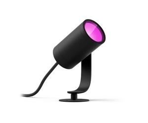 Philips Hue White and Color ambiance Lily Faretto Smart Esterno Antracite in Alluminio Kit base con alimentatore Basso voltaggio