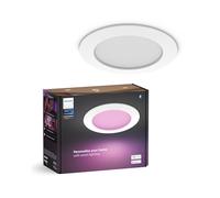 Philips Hue White and Color Ambiance Smart Slim, Luce da incasso, 170 mm, 1200 lm, Compatibile con Bluetooth, controllo vocale con Alexa, Apple Home e Google Assistant, bianco