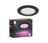 Philips Hue White and Color Ambiance Smart Slim, Luce da incasso, 170 mm, 1200 lm, Compatibile con Bluetooth, controllo vocale con Alexa, Apple Home e Google Assistant, nero