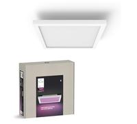 Philips Hue White and Color Ambiance Surimu, Plafoniera Smart Quadrata, Luce Bianca o Colorata, Dimmerabile, 25W, Bianco