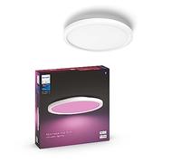 Philips Hue Illuminazione smart - Plafoniera Smart LED, diametro 39,5 cm, 40 W, dimmerabile, luce bianca e colorata, bianco 929003598101