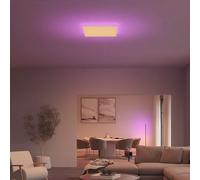 Philips Hue Datura, Pannello da soffitto Smart LED (quadrato 60 x 60 cm), Luce Bianca e Colorata, Compatibile con Bluetooth, Controllo vocale con Alexa, Apple Home e Google Assistant