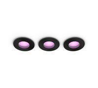 Philips Hue White & Color Ambiance Faretto a incasso Xamento confezione da 3 - Nero