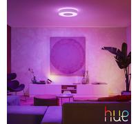 Philips Hue White and Color Ambiance Infuse, Plafoniera Smart, Grande, Pannello LED Soffitto con Bluetooh, 52.5 W, Lampada Smart con App, Bianca