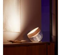 Philips Hue White and Color Ambiance Iris Lampada da Tavolo Smart Led, Lampada da Tavolo Design con Bluetooth e Luci Smart Dimmerabili, LED Integrato, 8 W, Bianca