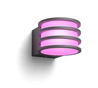 Philips Hue Lucca Applique per Esterni, Luce Smart Tunabel Bianca e a Colori, Luminosità 1.100 lm, Lampadina A60 Inclusa, Regolabile, Resistente a Intemperie IP44, Compatibile con Matter, Zigbee