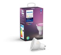 Philips Hue Faretto Smart GU10, Luce Bianca e Colorata (2 pezzi), 400lm, Compatibile con Bluetooth, Controllo vocale con Alexa, Apple Home e Google Assistant