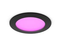 Philips Hue Smart Slim Luce da incasso, 170 mm, Luce Bianca e Colorata, 1200 lm, Compatibile con Bluetooth, controllo vocale con Alexa, Apple Home e Google Assistant, nero