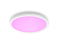 Philips Hue Illuminazione smart - Plafoniera Smart LED, diametro 39,5 cm, 40 W, dimmerabile, luce bianca e colorata, bianco 929003598101