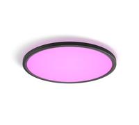 Philips Hue White & color ambiance plafoniera da soffitto Tento WCA LED rotonda da 42,1 cm, nero - Nero