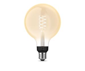 Philips Hue White Filament Globe con filamento G125 E27 - confezione da 1