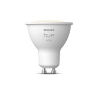 Philips Hue White, Faretto LED Smart GU10, Luce Bianca, 400lm, Compatibile con Bluetooth, controllo vocale con Alexa, Apple Home e Google Assistant