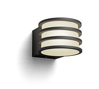 Philips Hue White Lampada da Parete per Esterni LED Smart Lucca, Luce Bianca Calda, Dimmerabile, 9.5 W