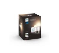 PHILIPS Hue White - Lampadina LED Smart Starter kit - 9,5W - E27 - Confezione da 2