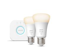 Philips Hue White Starter Kit Bridge + 2 Lampadine Smart E27 75W NEW