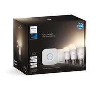Philips Hue White Starter Kit Bridge + 3 Lampadine Smart E27 75W + Dimmer Switch