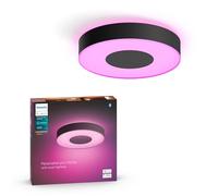 Philips Hue Xamento, Plafoniera da bagno LED smart, Media, Nero | Luce bianca e colorata, 34 W, LED Integrato, Smart Home, IP44 resistente all'acqua, Controllo vocale e via app
