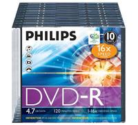 PHILIPS - Inventori delle tecnologie legate al CD e al DVD. 16x da 4,7 GB / 120 min.