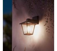 PHILIPS Kinno Lampada da Parete Down Max 25W Nera Alta Tensione