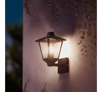 PHILIPS Kinno, Lampada da parete per Esterni, Max 25W, Attacco E27, Nera