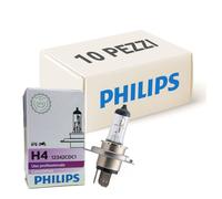 PHILIPS kit lampade H4 alogene Vision 12V 60/55W, confezione 10 pezzi