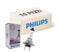 PHILIPS kit lampade H7 alogene 12V 55W, confezione 10 pezzi per fari e luci auto