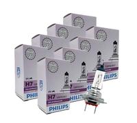 PHILIPS kit lampade H7 alogene 12V 55W, confezione 8 pezzi per fari e luci auto